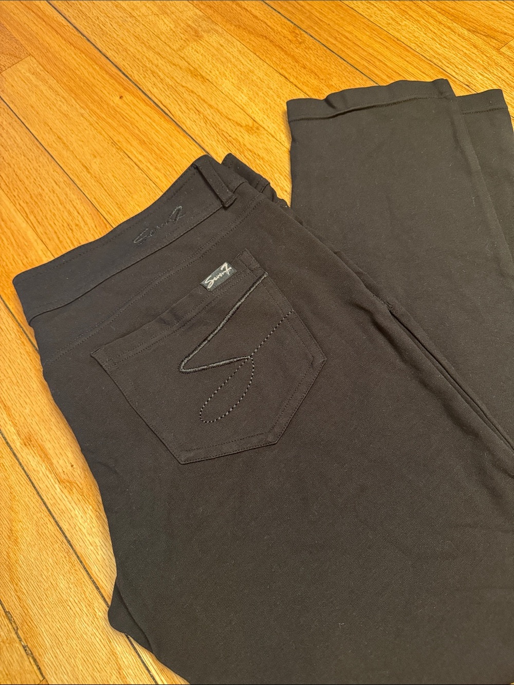 Seven7 Pants Black Skinny Rayon Pants Size 32